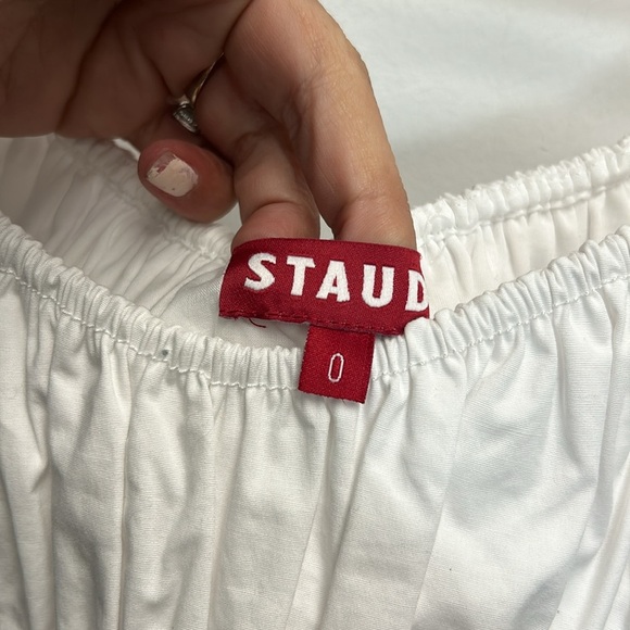 Staud Faye Gathered Puff-Sleeve Top - Picture 5 of 7